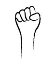 FIst hand icon brush style.