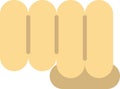 Fist illustration in minimal style Royalty Free Stock Photo