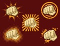 Fist`O`Fury Vector Icon Set