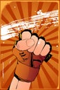 Fist poster Royalty Free Stock Photo