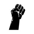 Fist symbol icon illustration Royalty Free Stock Photo