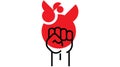 Fist up power Concept of protest, rebel, political demands, revolution, unity, cooperation, lives matter, don t give up