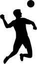 Fistball silhouette