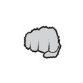Fisted Hand Gesture People Emotion Icon