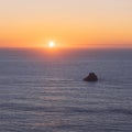 Fisterra sunset, Galicia, Spain Royalty Free Stock Photo