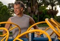 Senior Man Exercising Outdoors Royalty Free Stock Photo