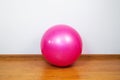 Fit ball for fitness exercises at home. Royalty Free Stock Photo