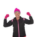 Fit Healthy winter woman