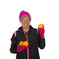 Fit Healthy winter woman