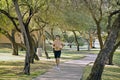 Fit male model jogging Royalty Free Stock Photo