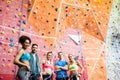 Fit people getting ready to rock climb Royalty Free Stock Photo