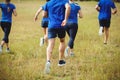 Fit people running in boot camp Royalty Free Stock Photo