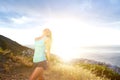 Fit woman enjoying the outdoors Royalty Free Stock Photo