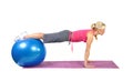 Fit young female pilates instructor