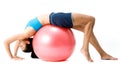 Fitball Stretch Royalty Free Stock Photo