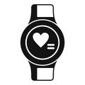 Fitbit smartwatch icon simple vector. Wifi counter sport