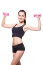 Fitnes woman exercising