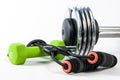 Fitness accessories Royalty Free Stock Photo