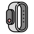 Fitness activity tracker icon, outline style