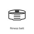 fitness Belt icon. Trendy modern flat linear vector fitness Belt Royalty Free Stock Photo
