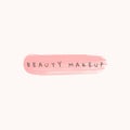 Beauty makeup icon Royalty Free Stock Photo