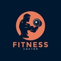 Fitness Center Logo. Sport and fitness logo design. Gym Logo Icon Design Vector Stock, Royalty Free Stock Photo
