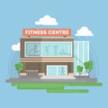 fitness center.