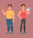 Fitness character vector design no2