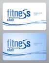 Fitness club membership card.