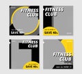 Fitness club social media post