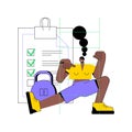 Fitness clubs and gyms pandemic regulations abstract concept vector illustration.