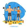 Fitness Couple Concept Royalty Free Stock Photo