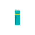 Fitness drink container or bottle for water cartoon vector illustration isolated.