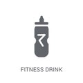 fitness Drink icon. Trendy fitness Drink logo concept on white b