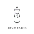 fitness Drink linear icon. Modern outline fitness Drink logo con