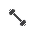 Fitness Dumbbell vector icon