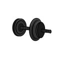 Fitness dumbell vector illustration