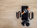 Fitness equipment for home training Royalty Free Stock Photo