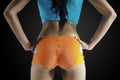 Fitness female buttocks