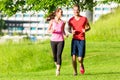 Fitness Friends running together