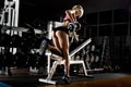 Fitness girl in gym Royalty Free Stock Photo