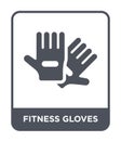fitness gloves icon in trendy design style. fitness gloves icon isolated on white background. fitness gloves vector icon simple Royalty Free Stock Photo