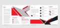 Fitness gym tri fold brochure design template. Adapt to workout yoga health sports brochure design