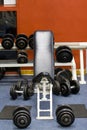 fitness gym weights Royalty Free Stock Photo