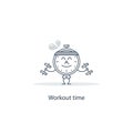 Fitness in gym, workout time Royalty Free Stock Photo
