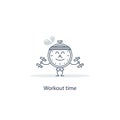 Fitness in gym, workout time Royalty Free Stock Photo