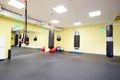 Fitness hall with punching bags