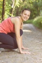 Fitness Happy Healthy Young Woman Outdoor Royalty Free Stock Photo