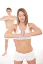 Fitness - Healthy couple in yoga position