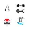 fitness icon Vector Illustration design Logo